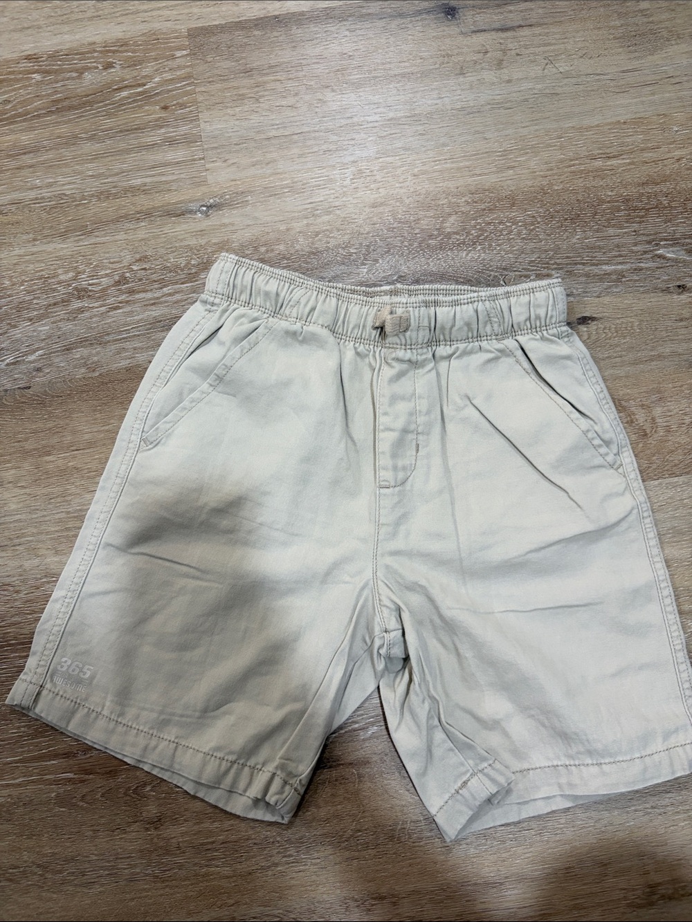 Kids Casual Elastic-Waist Khaki Shorts